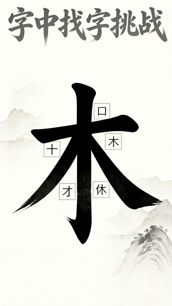 字中找字挑战 图 1