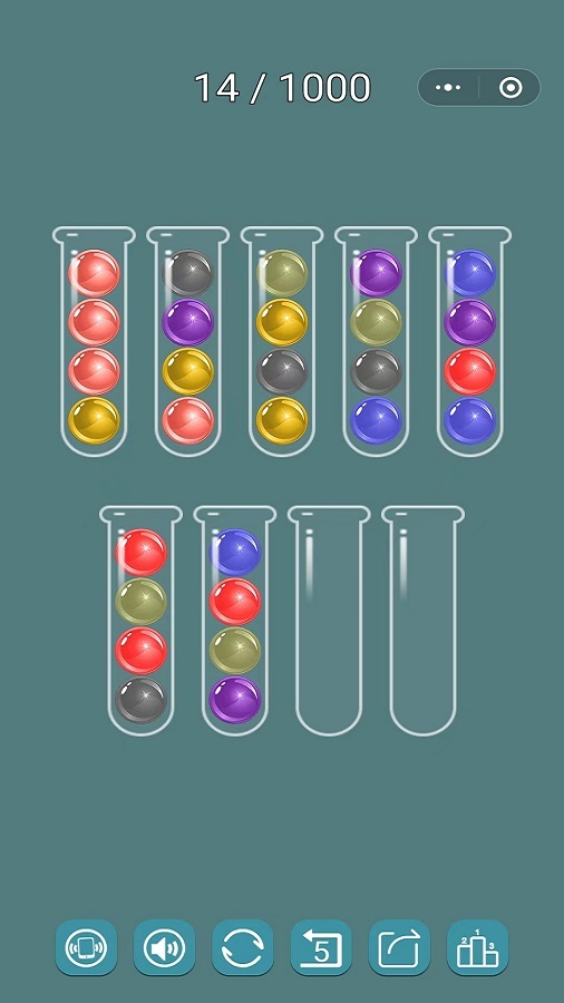 精彩截图-彩球排序解谜2026官方新版