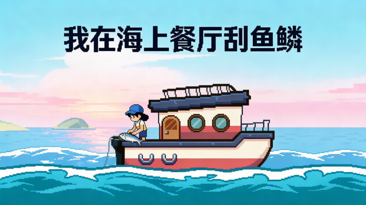 我在海上餐厅刮鱼鳞 图 1